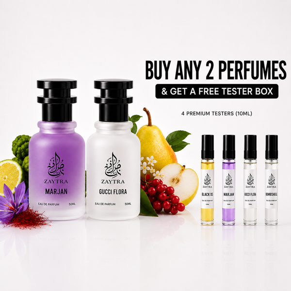 BUY 2 ANY PERFUMES GET 4 FREE TESTER BOX