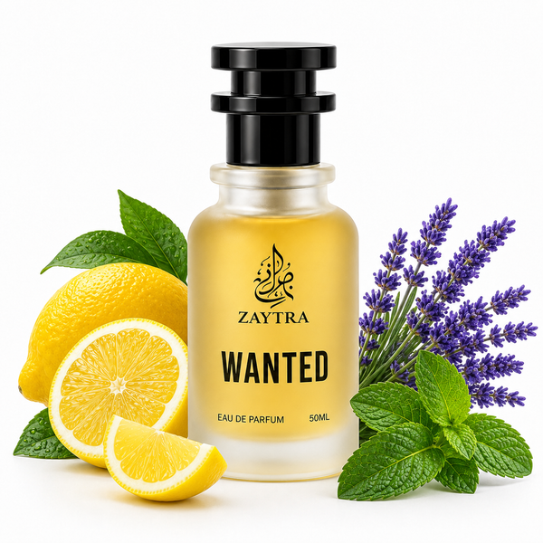 ZAYTRA Wanted Eau De Parfum with Lemon, Lavender & Mint 50 ML