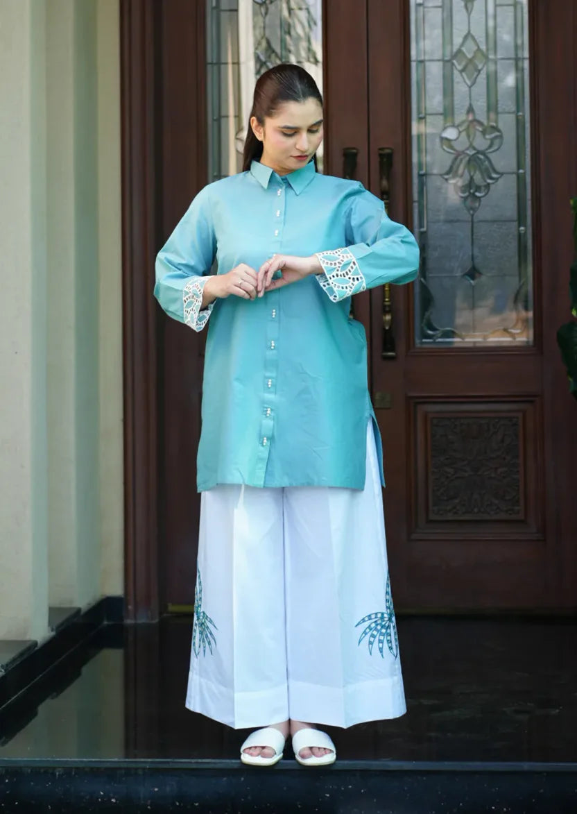 Mint Aura 2pc Stitched