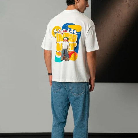 Zaytra Social Introvert Oversized Graphic T-Shirt – Street Vibe Edition