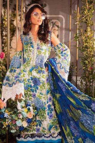 Woman Printed 3pcs Unstitched Suit 