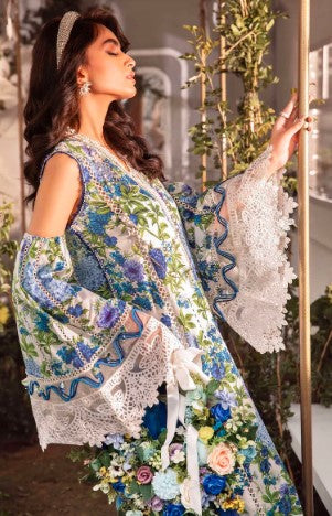 Woman Printed 3pcs Unstitched Suit 