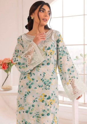 Woman Printed Stylish Design Unstitched 3pcs Suit For Woman in Pakistan
