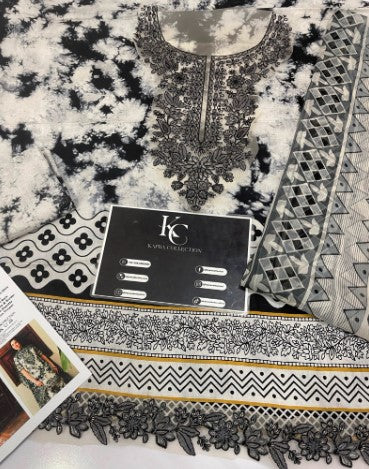 supphire printed embroidered outfit 3piece Suit For Woman in pakistan