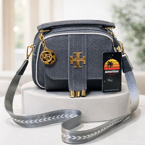 New Stylish gray Cross Body Bag for woman's in pakistan