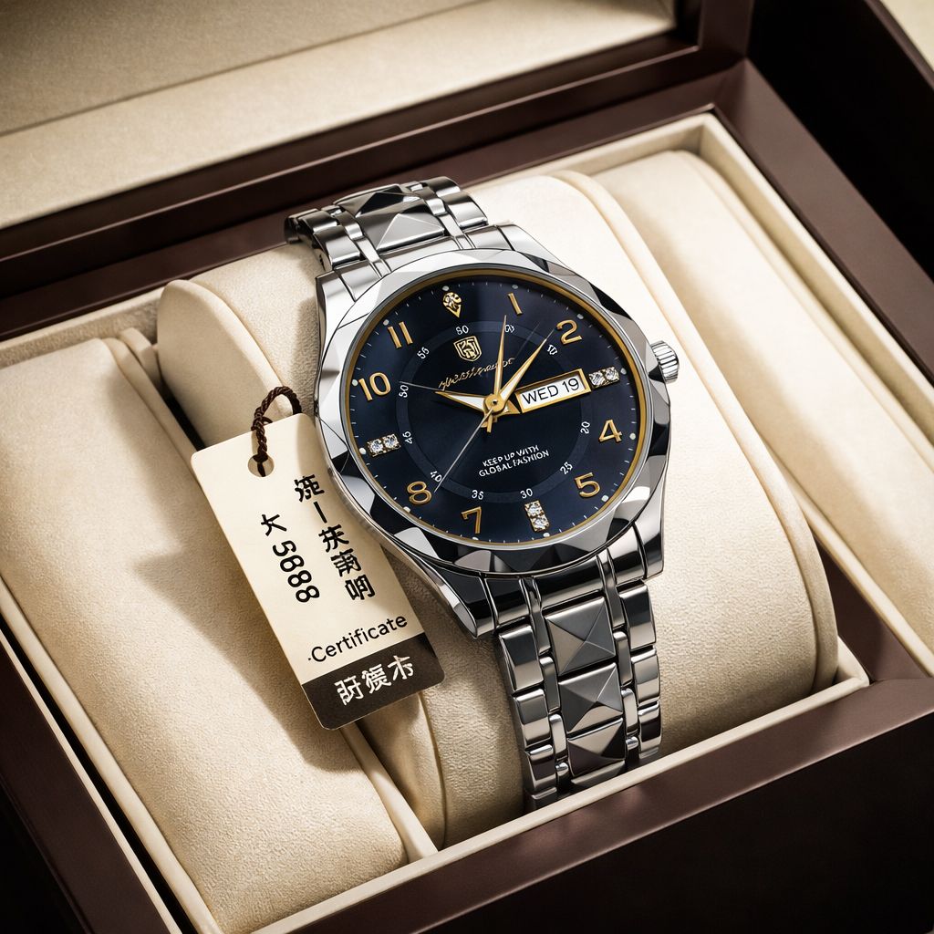 Dark Blue luxury watch for man in 2026 in pakistan