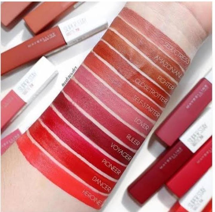 Super Glow Long Lasting Matte Ink Lipstick Kit (Pack of 12)