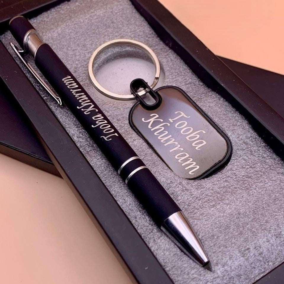 Customized Pen & Keychain with Box