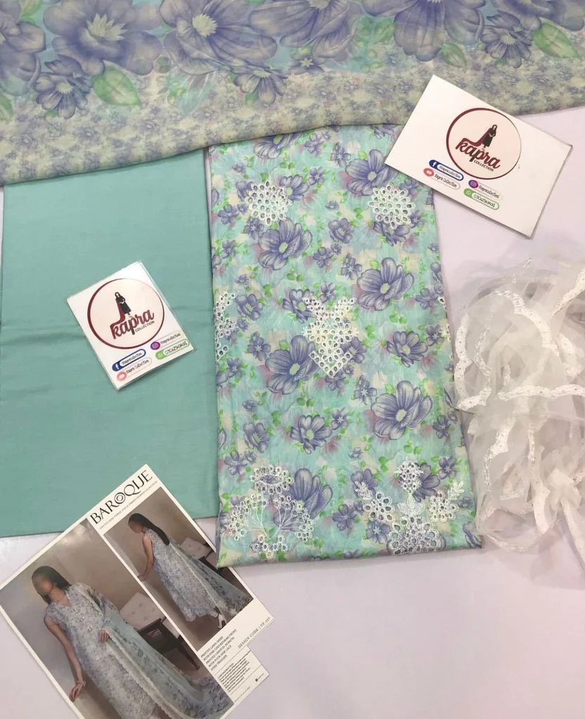 Eastern Wear For Woman BEst Printed Lawn 3 pcs Suit For Woman in pakistan